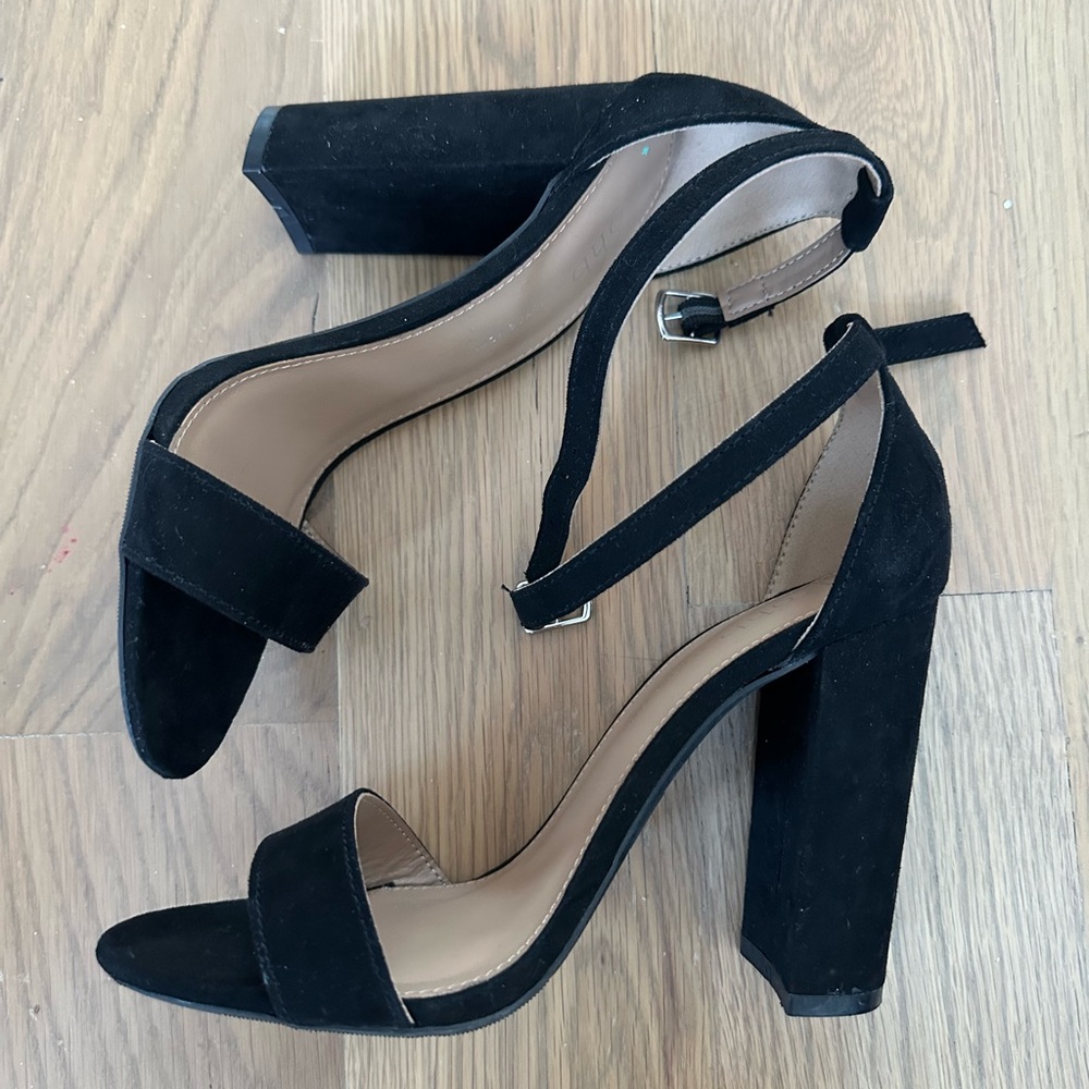 NEW Rohb by Joyce Azria Monaco High Block Heel Ankle Strap Sandal (Black) Size 6 - Picture 6 of 10